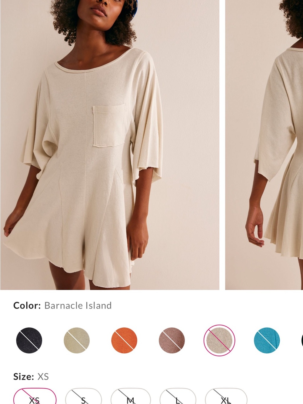 Free People Barnacle Island Cream Romper
